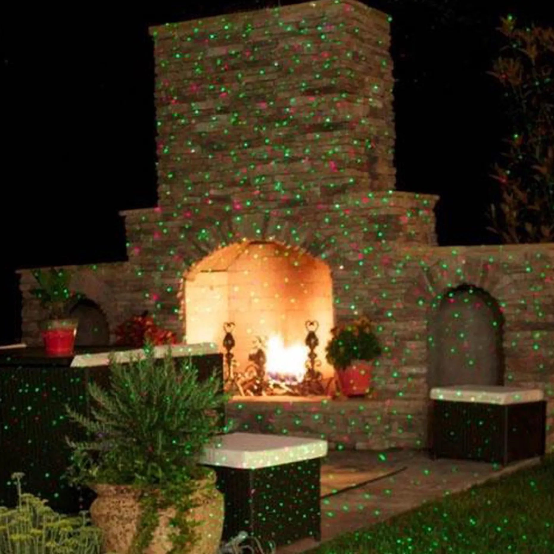 Night Stars Kerstlasers^ Prikspot - Laser Light - Feestverlichting - Led Projector
