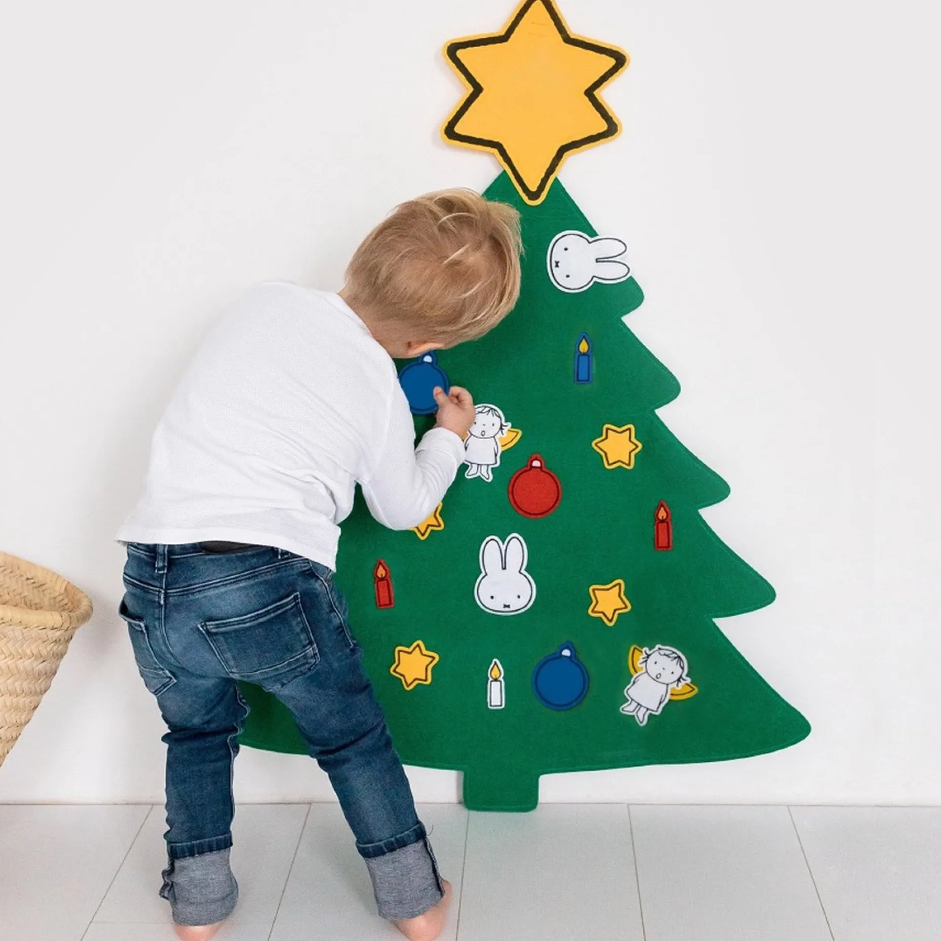 Bambolino Adventskalenders^Nijntje Kerstboom Vilt, In Bewaarkoffer Afmeting 75X100 Cm 20-Delig, Home Deco Kerst - Toys