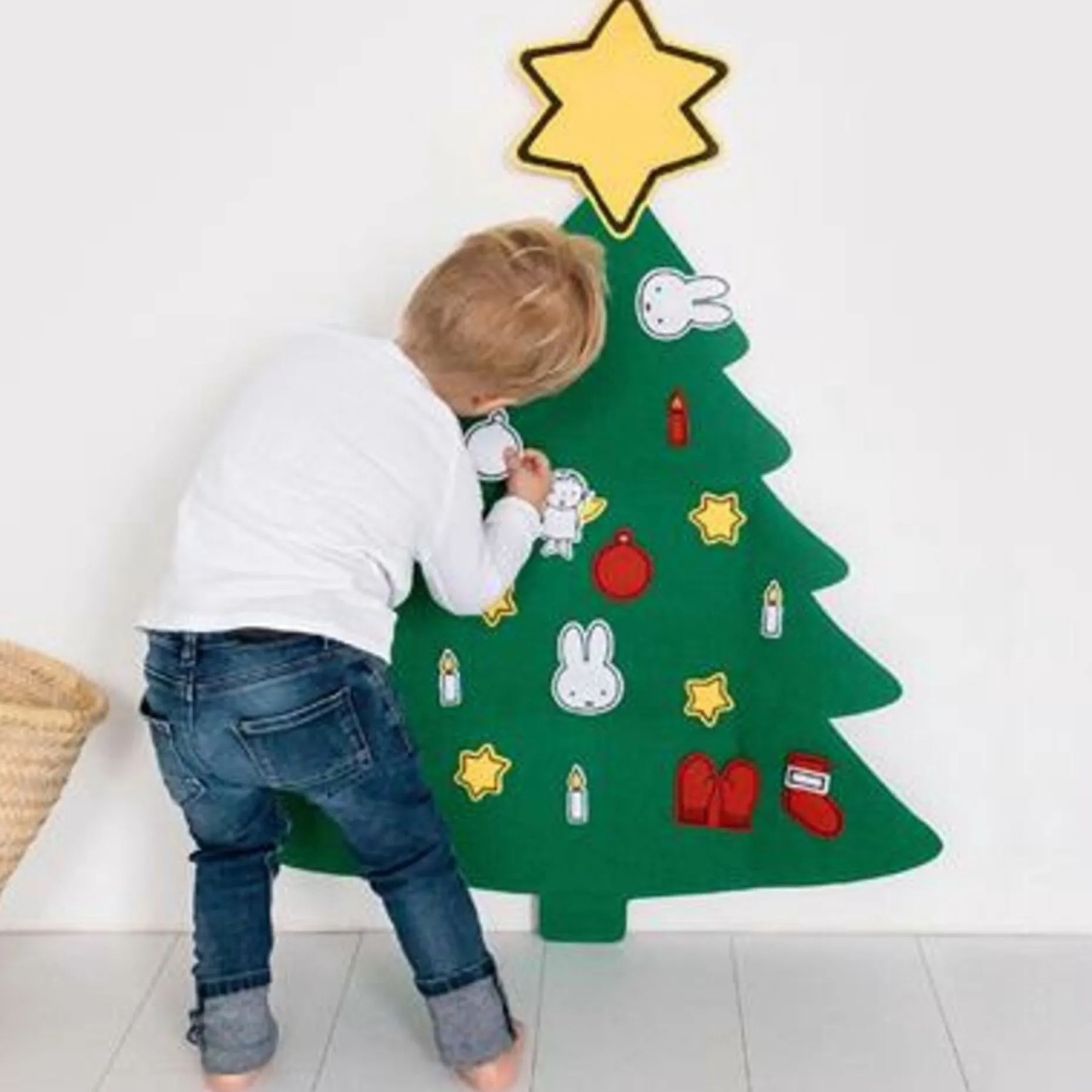 Bambolino Adventskalenders^Nijntje Kerstboom Vilt, In Bewaarkoffer Afmeting 75X100 Cm 20-Delig, Home Deco Kerst - Toys