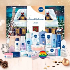 NIVEA Adventskalenders^ Adventskalender 2021 - Huis In De Sneeuw Met 24 Diverse Artikelen
