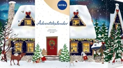NIVEA Adventskalenders^ Adventskalender 2021 - Huis In De Sneeuw Met 24 Diverse Artikelen