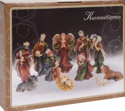 Oneiro 's Luxe Kerststalfiguren - Kerstgroep - 11-Delig - Kerst – Kerststal - Feestdagen - Winter - Verlichting - Binnen - Buiten – Sfeer Best