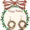 * Oorbellen Hanger Kerstkrans O2Cm Cheap