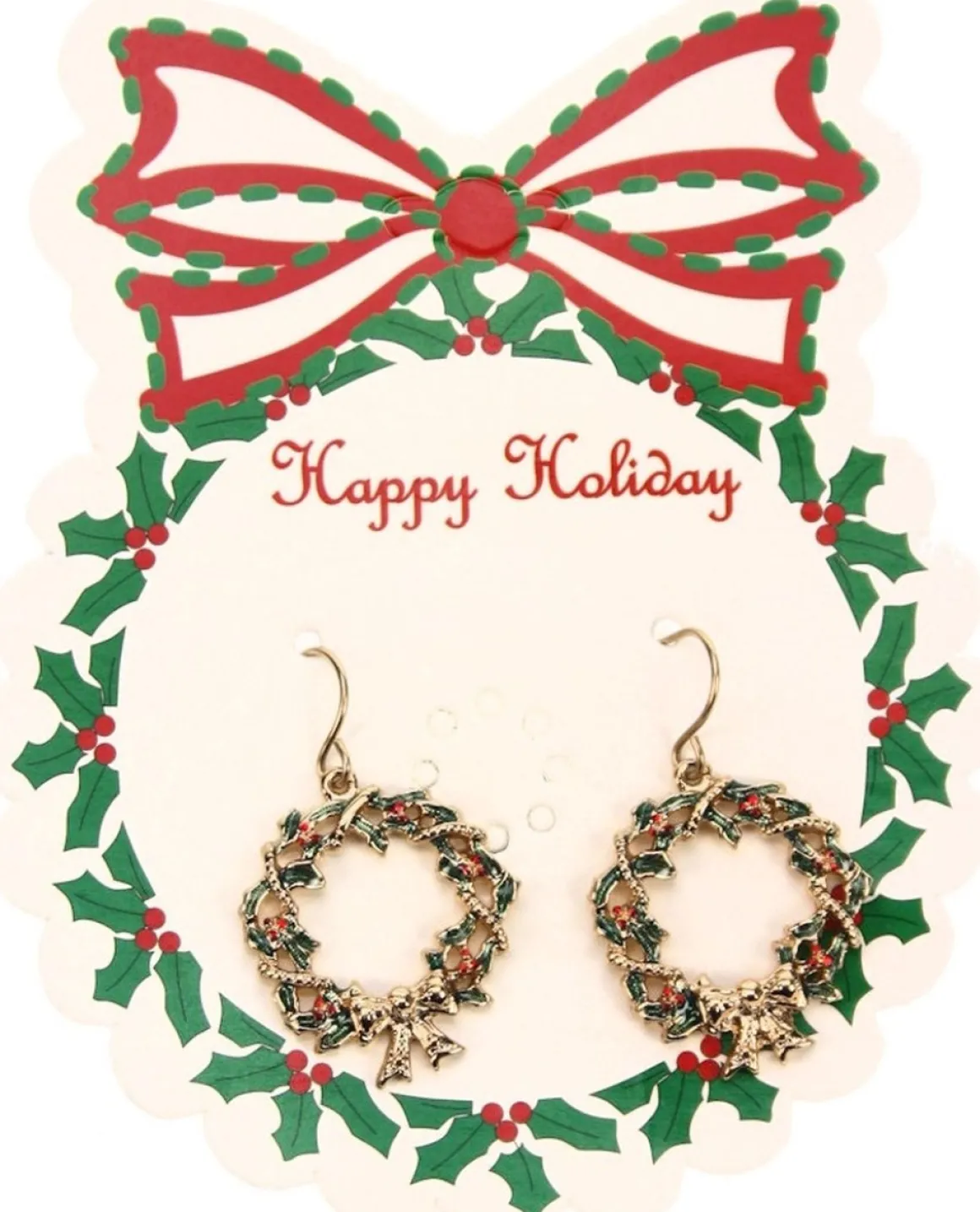 * Oorbellen Hanger Kerstkrans O2Cm Cheap