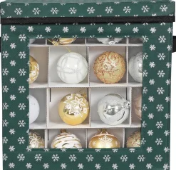 MeubelGigant Kerstspullen Opbergers^Opbergdozen Voor Kerstballen - Set Van 3 - Vouwdozen - Voor Kerstversiering