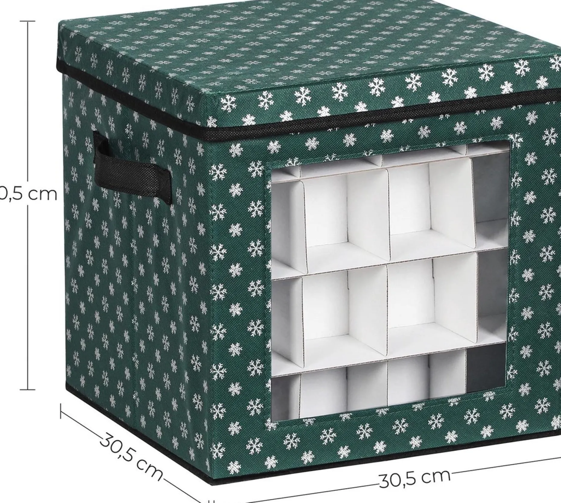 MeubelGigant Kerstspullen Opbergers^Opbergdozen Voor Kerstballen - Set Van 3 - Vouwdozen - Voor Kerstversiering