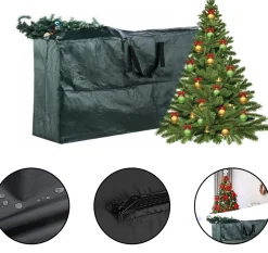 Merkloos Kerstspullen Opbergers^Opbergtas Voor Kerstbomen En Decoraties - Opbergtas Tuinkussens - Kerstboom Opberghoes - Kerstboom Opbergzak - 120X 25 X 43 Cm - Uv-Bescherming