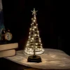 Selwo Decoratieve Kerstbomen^Opvouwbare Kerstboom, 250 Warmwitte Leds Aan Koperdraad. Versier Je Huis Of Tuin Met Deze Fonkelende, Metalen Kerstboom, X-Small