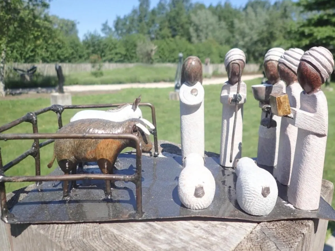 Wereldbeeld Originele Kerststal Uit Zimbabwe, Vele Kerstbeelden, Kerst, Kersttafereel, Steen En Gerecycleerd Metaal, Fairtrade En Handgemaakt Best Sale