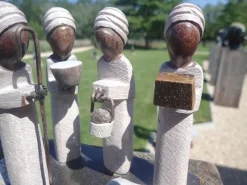 Wereldbeeld Originele Kerststal Uit Zimbabwe, Vele Kerstbeelden, Kerst, Kersttafereel, Steen En Gerecycleerd Metaal, Fairtrade En Handgemaakt Best Sale