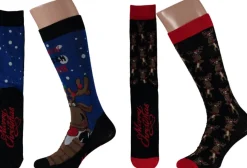 Merkloos 4-Pak Foute Kerstsokken Voor Heren I Have Been Goodish Year - Foute Kerst Herensokken/Sokken Discount