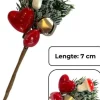 PD ® - Mini Kersttak Met Bellen - Kerst Tak Met Decoratief Hart En Bel - Cadeauverpakking Decoratie - Kerst Online
