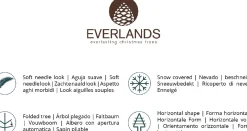 Everlands Kunstkerstbomen^Pencil Pine Snowy Kunstkerstboom | Smal | Wit/Sneeuw | 180Cm