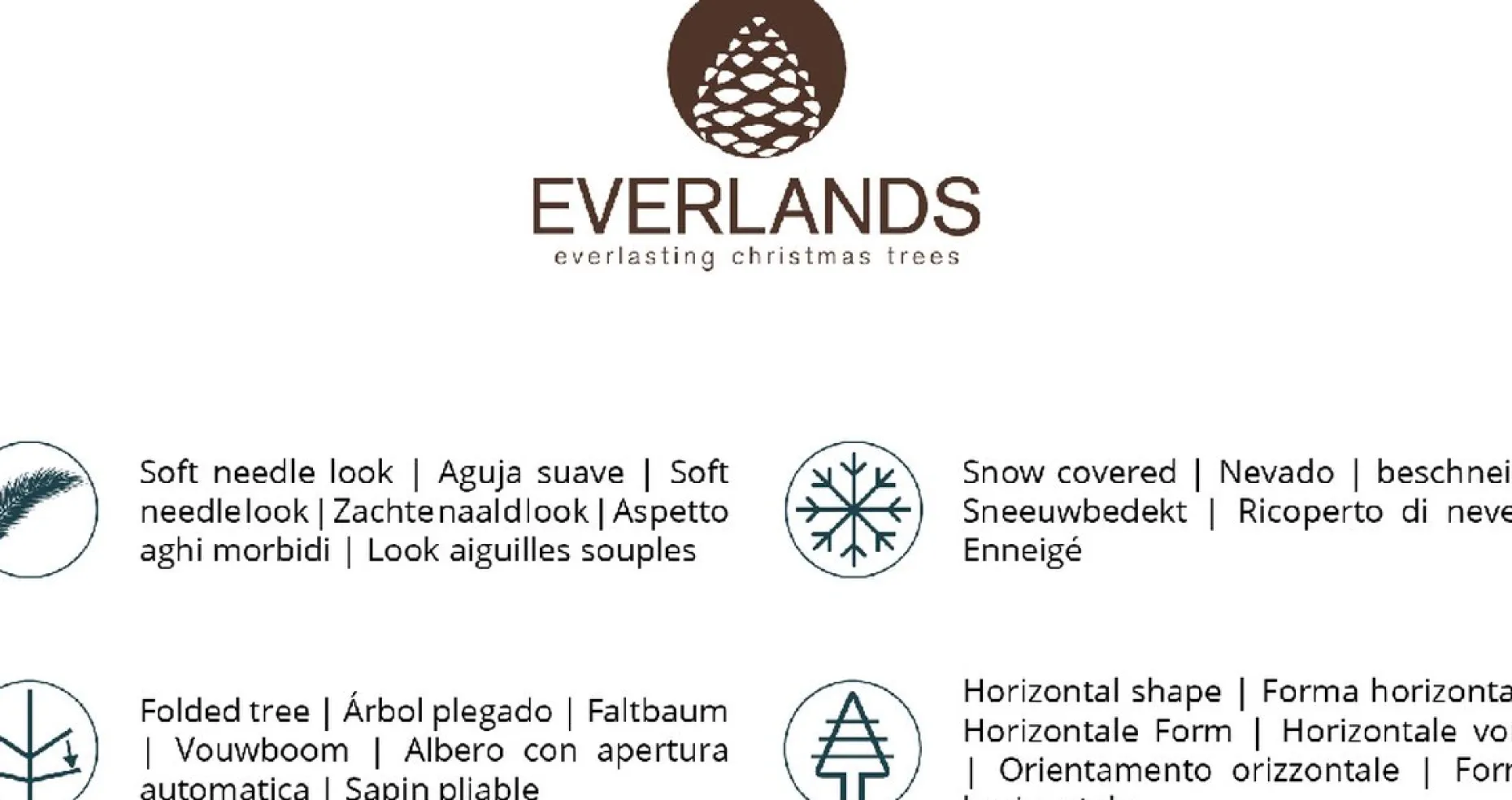 Everlands Kunstkerstbomen^Pencil Pine Snowy Kunstkerstboom | Smal | Wit/Sneeuw | 210Cm
