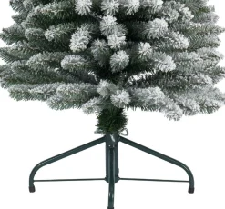 Everlands Kunstkerstbomen^Pencil Pine Snowy Kunstkerstboom | Smal | Wit/Sneeuw | 240Cm