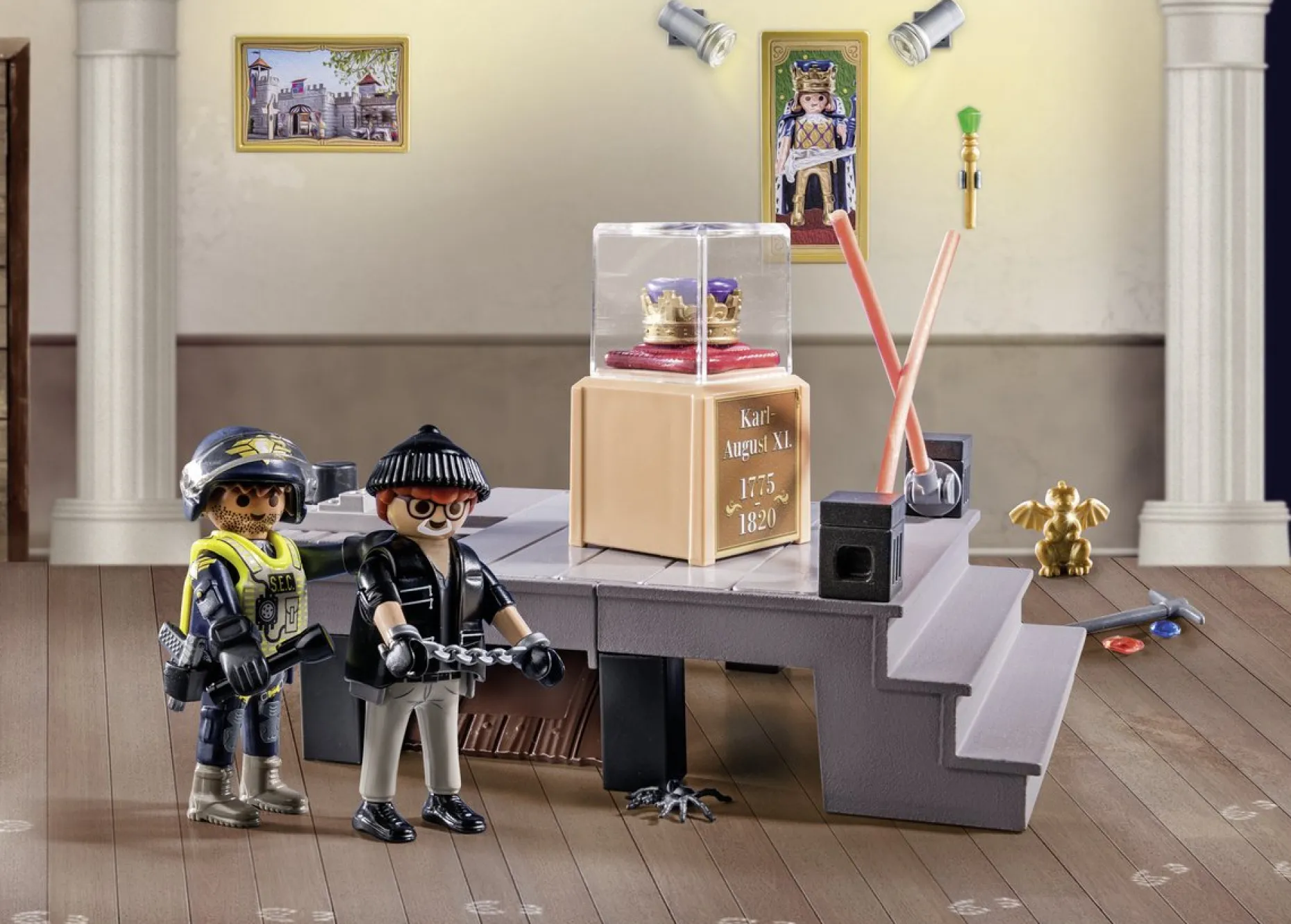 PLAYMOBIL Adventskalenders^ Adventskalender 2023 Politie Museumdiefstal - 71347