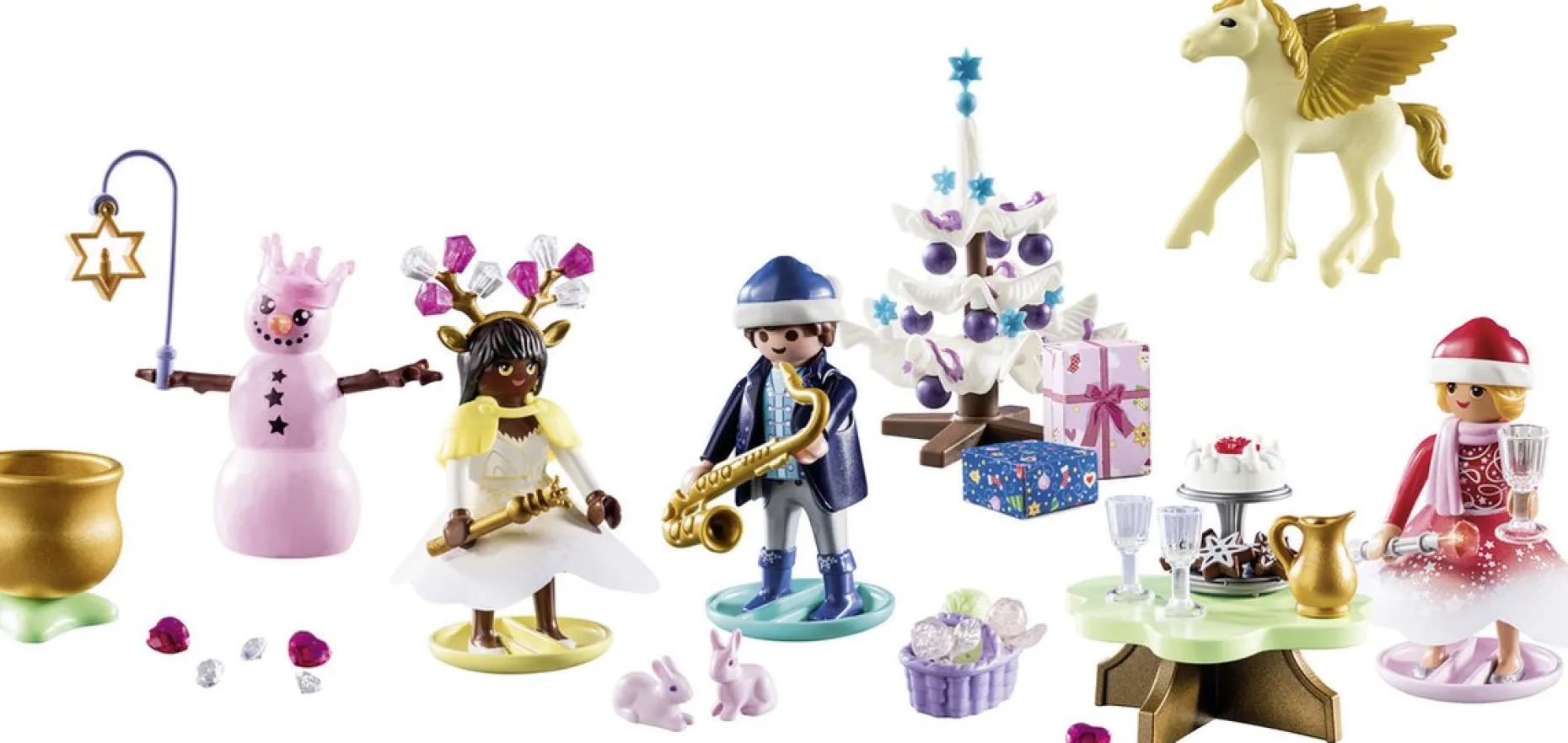 PLAYMOBIL Adventskalenders^ Princess Magic Adventskalender 2023 Kerstmis Onder De Regenboog - 71348