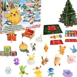 Pokémon Adventskalenders^Pokemon - Advent Kalender 43 X 31 X 7Cm - 24 Cadeautjes Inbegrepen! - Veelkleurig