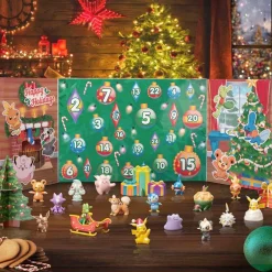 Pokémon Adventskalenders^Pokemon - Advent Kalender 43 X 31 X 7Cm - 24 Cadeautjes Inbegrepen! - Veelkleurig