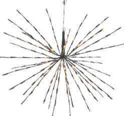 Lumineo Verlichte Kerstfiguren^Poolster Kerstverlichting Met 72 Led Lampjes - O 45 Cm - Ook Geschikt Voor Buiten - Lichtkleur: Warm Wit - Met Stekker -Kerstdecoratie