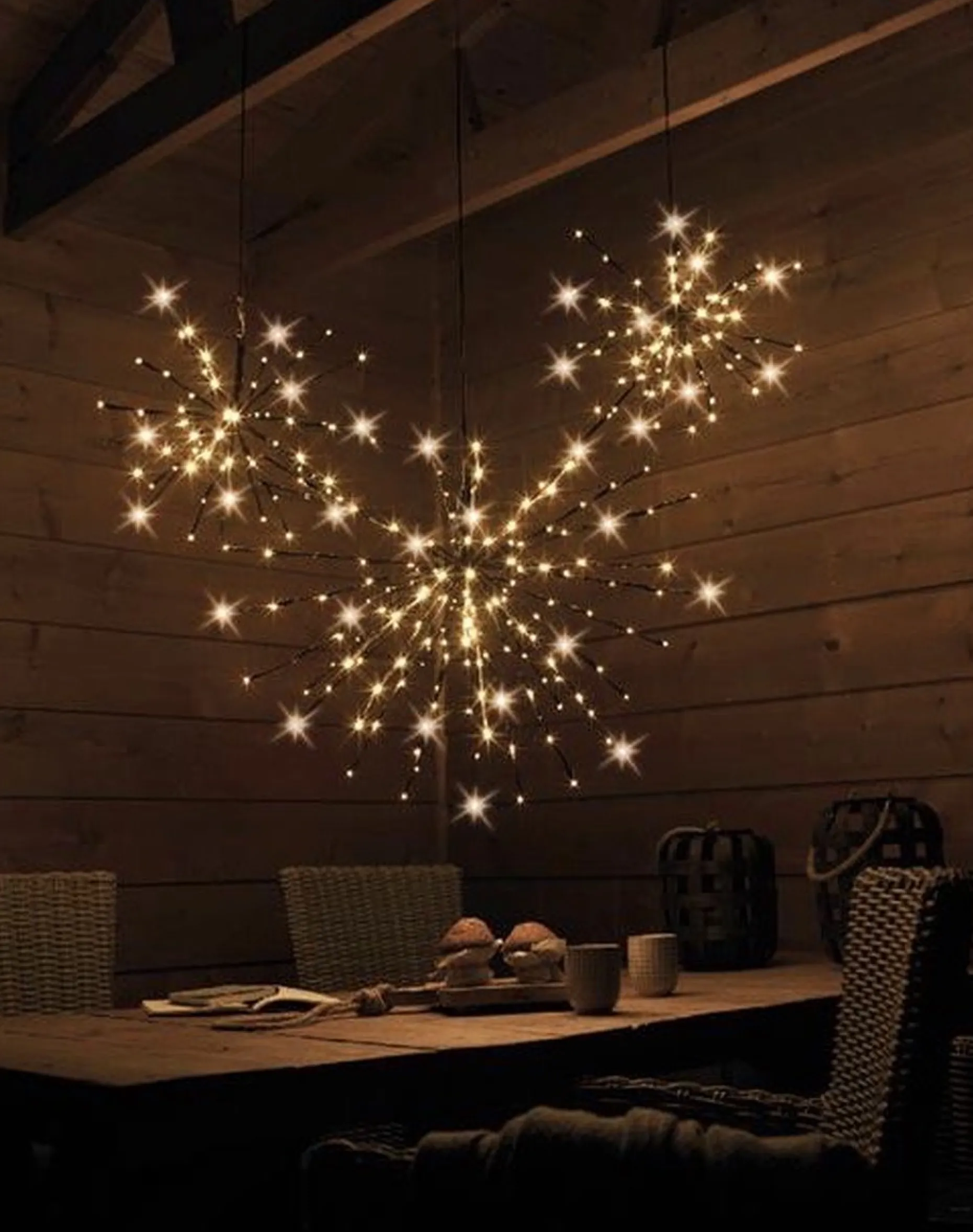 Lumineo Verlichte Kerstfiguren^Poolster Kerstverlichting Met 72 Led Lampjes - O 45 Cm - Ook Geschikt Voor Buiten - Lichtkleur: Warm Wit - Met Stekker -Kerstdecoratie