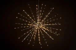 Lumineo Verlichte Kerstfiguren^Poolster Kerstverlichting Met 72 Led Lampjes - O 45 Cm - Ook Geschikt Voor Buiten - Lichtkleur: Warm Wit - Met Stekker -Kerstdecoratie