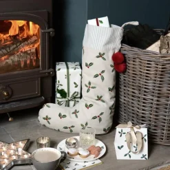 Sophie Allport Prachtige Decoratie Kerstsok Met Hulst & Besjes Van - Grote Christmas Stocking Outlet