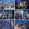 Merkloos Verlichte Kerstfiguren^Projectielamp | Led | Ip65 | Sneeuwvlok-Projector | Kerstdecoratie | Kerstmis | 180° Draaibaar | Kerstversiering