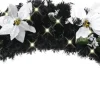 Prolenta Premium - Kerstboog Met Led-Lampjes 90 Cm Pvc Zwart Hot