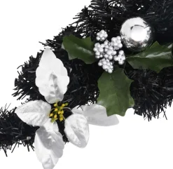 Prolenta Premium - Kerstboog Met Led-Lampjes 90 Cm Pvc Zwart Hot
