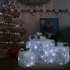 Prolenta Premium Kerstdecoratie Geschenkdozen 3 St Binnen/Buiten Zilverkleurig Sale