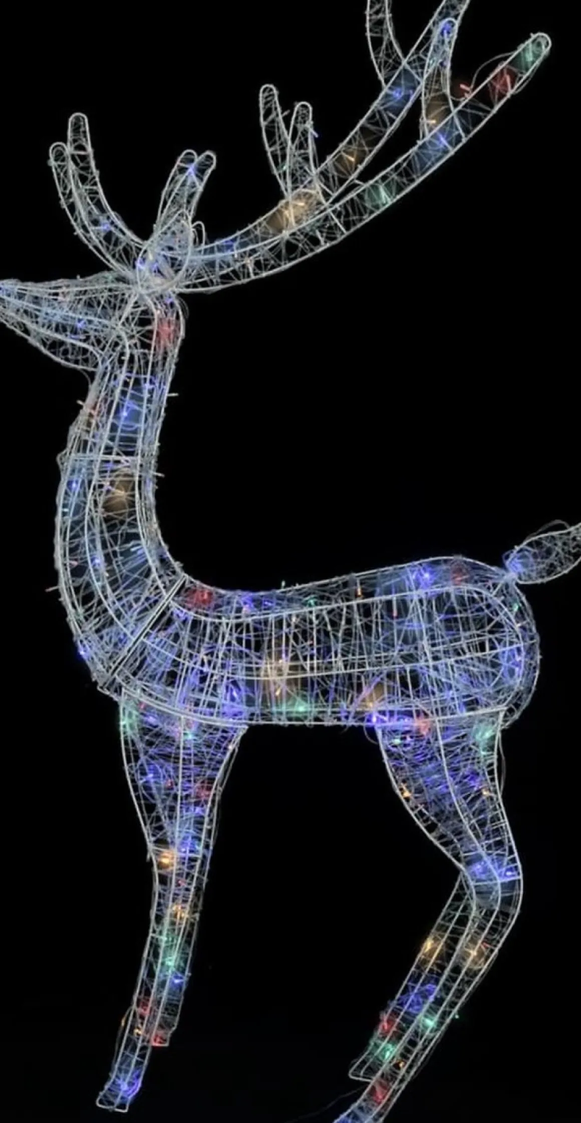 Prolenta Premium Kerstdecoratie Rendier 250 Led's Meerkleurig 180 Cm Acryl Discount