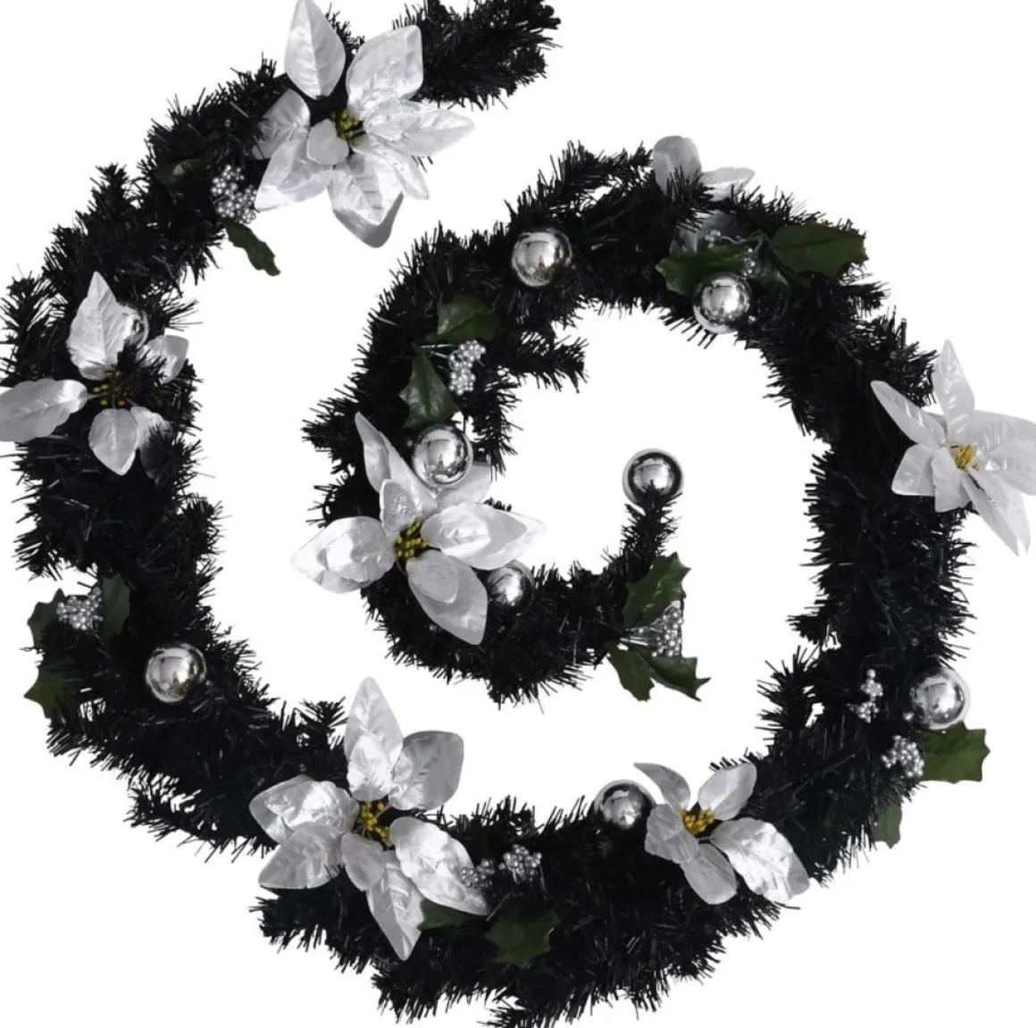 Prolenta Premium Kerstslinger Met Led-Lampjes 2,7 M Pvc Zwart Cheap