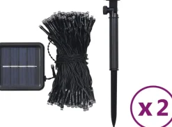 Prolenta Premium Lichtsnoeren 2 St Met 2X200 Led's Solar Binnen/Buiten Warmwit Shop