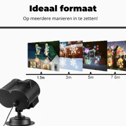 Merkloos Kerstlasers^Quevo Kerst Projector - Kerstversiering Buiten - Kerst Projector Binnen - Kerst Projector Buiten - Black Friday - Spotgoedkope Prijs