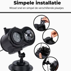 Merkloos Kerstlasers^Quevo Kerst Projector - Kerstversiering Buiten - Kerst Projector Binnen - Kerst Projector Buiten - Black Friday - Spotgoedkope Prijs