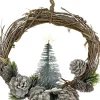 WDMT Rattan Kerstkrans - Pearl | O 28 Cm | Natuurlijke Kerst Decoratie | Kerst Krans Hanger | Wit Cheap