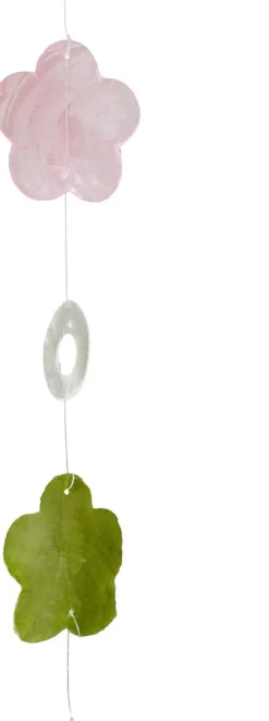 Relaxdays Capiz Schelpen Guirlande - Schelpen Gordijn - 4 Stuks - Deurgordijn Balkon 180Cm - E Outlet