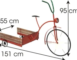 Relaxwonen Kerstboomstandaarden^ - Kerstboomvoet - Kerstboomrok - Kerstboomhuls - Kerstboom - Fiets Met Kar - Kerst - 151X55 Cm