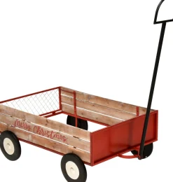 Relaxwonen Kerstboomstandaarden^ - Kerstboomvoet - Kerstboomrok - Kerstboomhuls - Kerstboom - Bolderkar - Rood - 151X55 Cm 173X53X30 Cm
