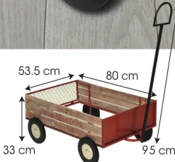 Relaxwonen Kerstboomstandaarden^ - Kerstboomvoet - Kerstboomrok - Kerstboomhuls - Kerstboom - Bolderkar - Rood - 151X55 Cm 173X53X30 Cm