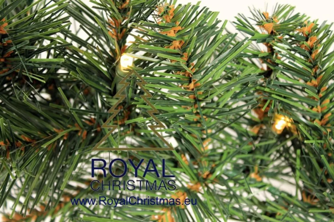 Royal Christmas - Guirlande Met 70 Warm Led Lampjes Geintegreerd - Lengte 540 Cm - 400 Takken - Extra Vol Clearance