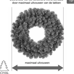 Royal Christmas Kerstkrans Dakota O60 Cm Best Sale