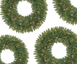 Royal Christmas Kerstkrans Washington O90 Cm | Inclusief Led-Verlichting Flash Sale