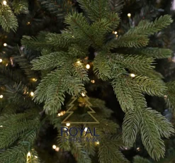 Royal Christmas Kunstkerstbomen^ - Kunstkerstboom - Spitsbergen Groen Met Led-Verlichting - Inclusief Smart Adapter 240 Cm