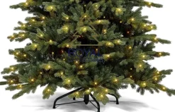 Royal Christmas Kunstkerstbomen^ - Kunstkerstboom - Spitsbergen Groen Met Led-Verlichting - Inclusief Smart Adapter 240 Cm