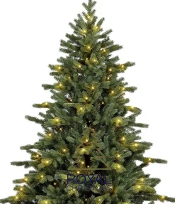 Royal Christmas Kunstkerstbomen^ - Kunstkerstboom - Spitsbergen Groen Met Led-Verlichting - Inclusief Smart Adapter 240 Cm