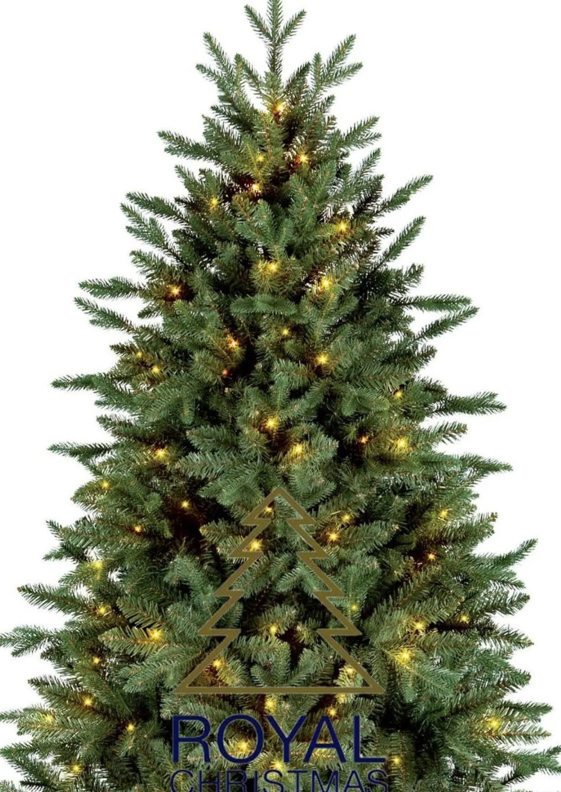 Royal Christmas Kunstkerstbomen^ - Kunstkerstboom - Arkansas Inclusief Smart Led Verlichting - 250 Lampjes - Groen 210 Cm