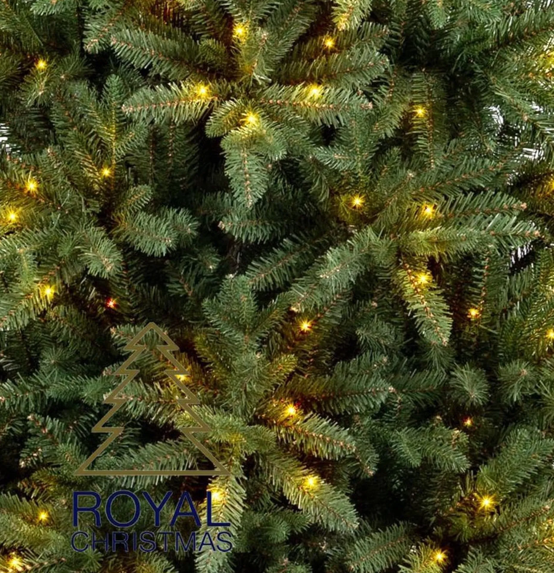 Royal Christmas Kunstkerstbomen^ - Kunstkerstboom - Arkansas Inclusief Smart Led Verlichting - 250 Lampjes - Groen 210 Cm