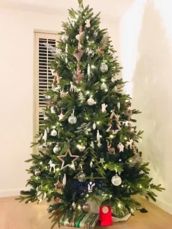 Royal Christmas Kunstkerstbomen^ - Kunstkerstboom - Arkansas Inclusief Smart Led Verlichting - 250 Lampjes - Groen 210 Cm